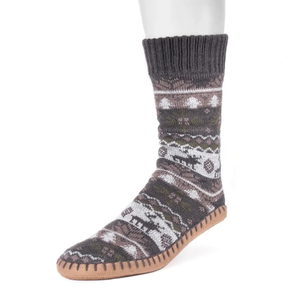 Muk Luks Men’s Slipper Socks- Size L/XL 11-13